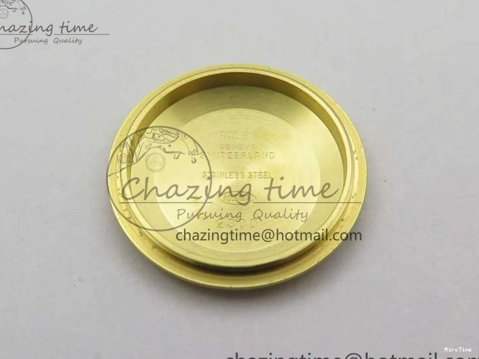 MiroTime 0408 Versatile Daydate 278288 31mm YG EWF Best Edition Green Malachite Dial Crystal Markers on YG President Bracelet ETA 2606